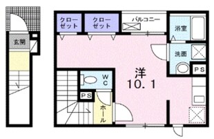 メゾンHIDEの物件間取画像